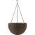 Ghiveci suspendat din rattan - Hanging-Whiskey Brown