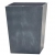 Ghiveci beton Conic, Keter, L 40 cm, gri inchis