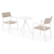 Set mobilier terasa Elvas/Soria, 2 scaune si masa