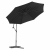 Umbrela cu manivela LARISA H.256 D.300 negru/gri NOU