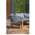 Set mobilier terasa/gradina, Dubai Rope, lemn, gri