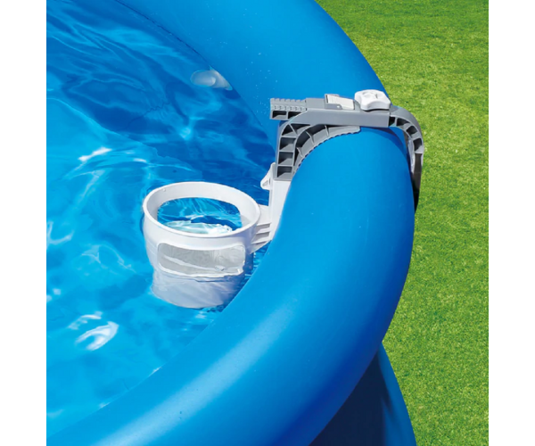 Skimmer pentru piscina cu inel gonflabil/cadru metalic, alb/gri